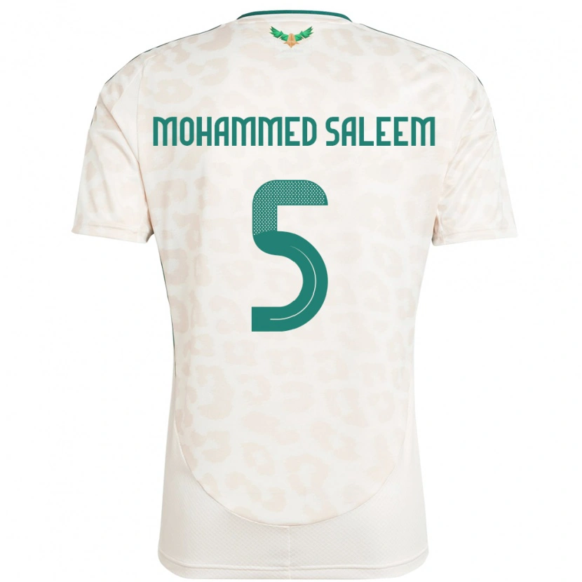 Danxen Men Saudi Arabia Moayad Mohammed Saleem #5 White Away Jersey 24-26 T-Shirt