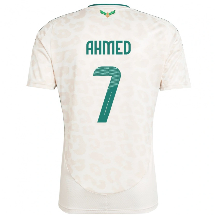 Danxen Men Saudi Arabia Thari Ahmed #7 White Away Jersey 24-26 T-Shirt