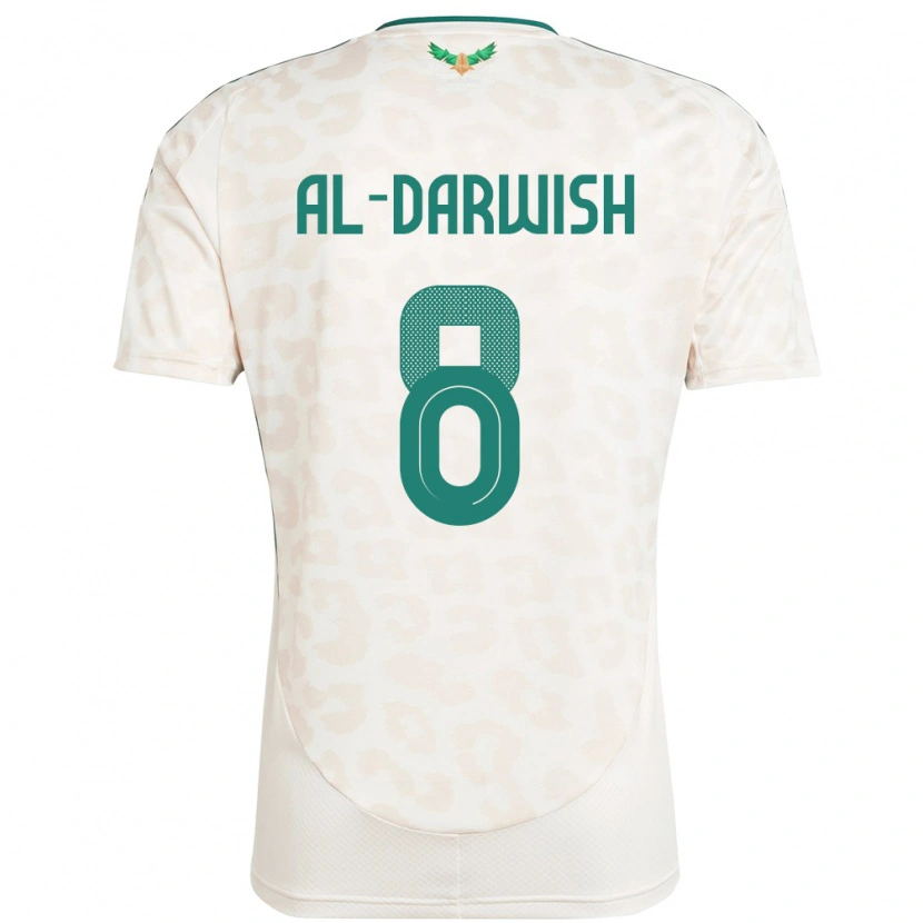 Danxen Men Saudi Arabia Mohammed Al-Darwish #8 White Away Jersey 24-26 T-Shirt