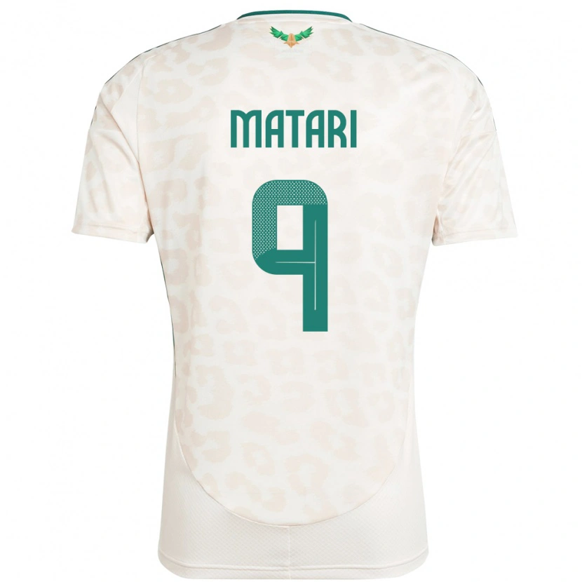 Danxen Men Saudi Arabia Abdulhadi Matari #9 White Away Jersey 24-26 T-Shirt