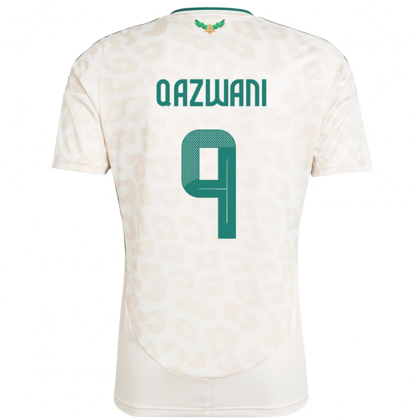 Danxen Men Saudi Arabia Ali Qazwani #9 White Away Jersey 24-26 T-Shirt