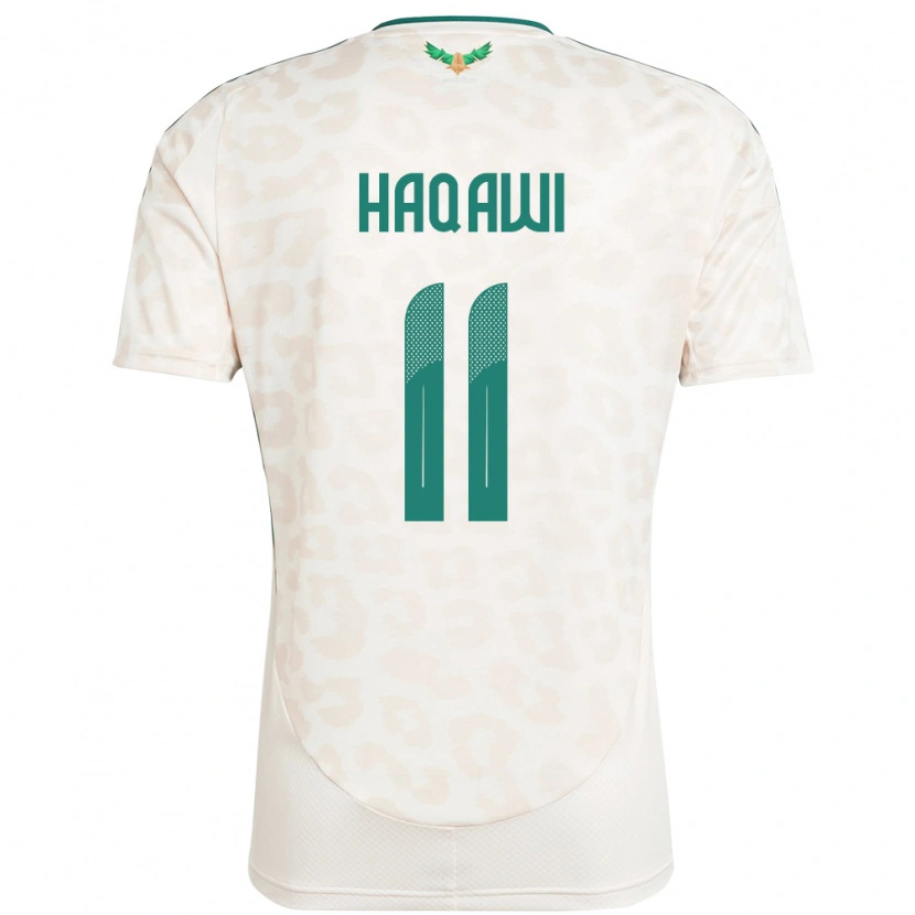 Danxen Men Saudi Arabia Saad Haqawi #11 White Away Jersey 24-26 T-Shirt