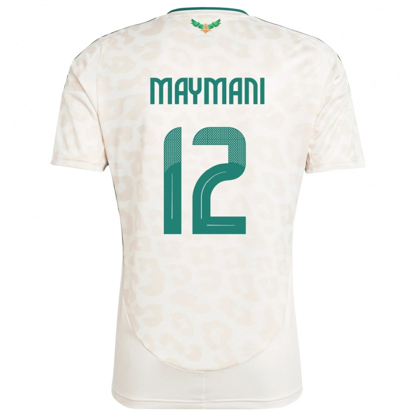 Danxen Men Saudi Arabia Ammar Maymani #12 White Away Jersey 24-26 T-Shirt