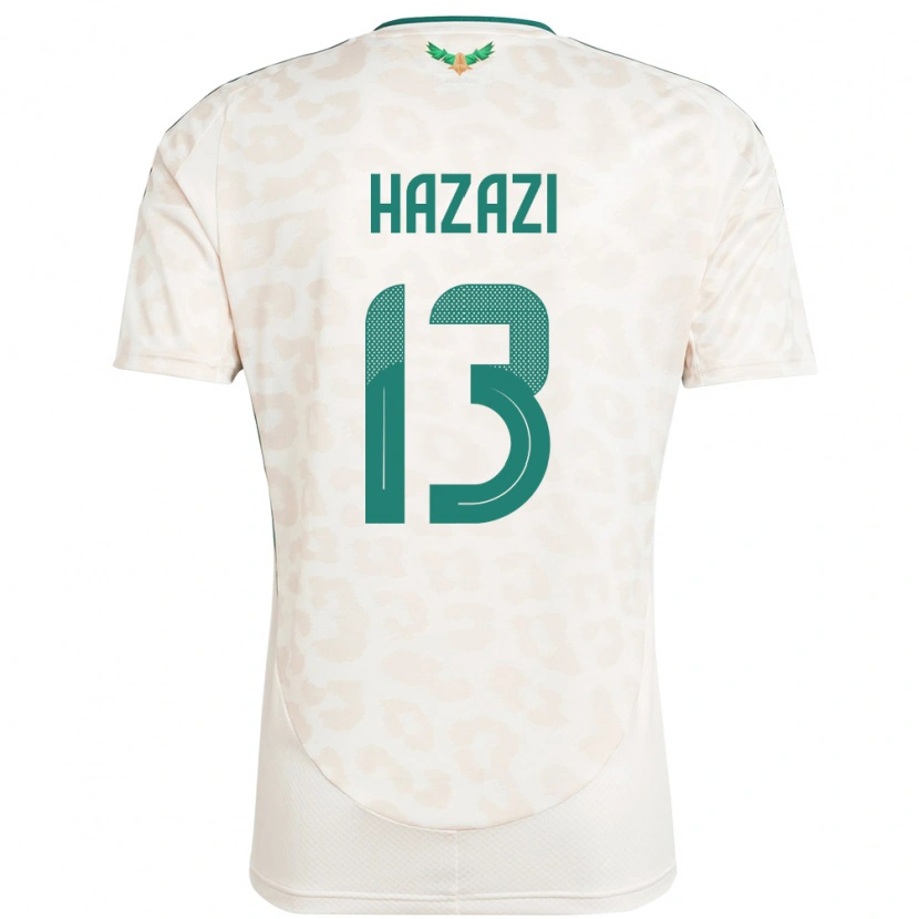 Danxen Men Saudi Arabia Bassam Hazazi #13 White Away Jersey 24-26 T-Shirt