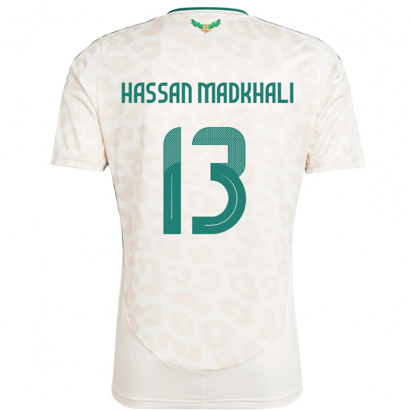 Danxen Men Saudi Arabia Mohammed Hassan Madkhali #13 White Away Jersey 24-26 T-Shirt