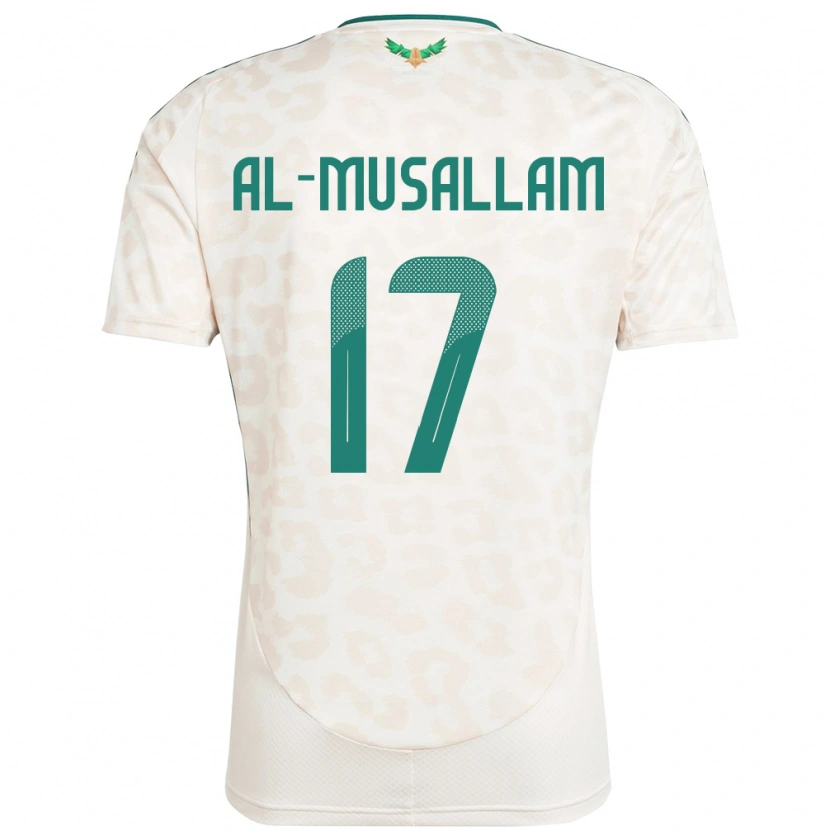 Danxen Men Saudi Arabia Hassan Al-Musallam #17 White Away Jersey 24-26 T-Shirt