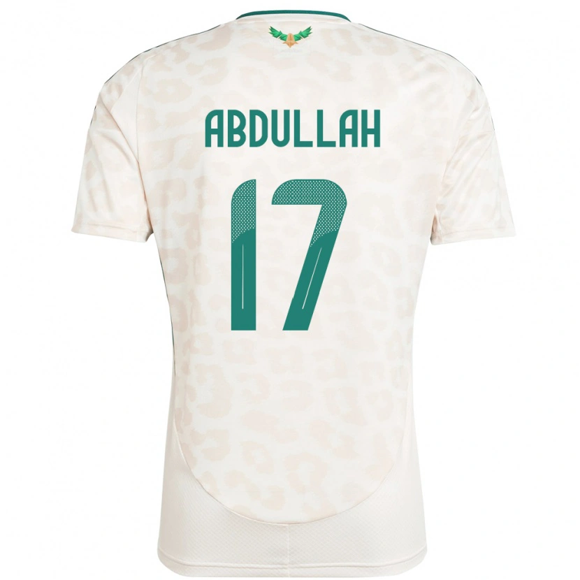 Danxen Men Saudi Arabia Salem Abdullah #17 White Away Jersey 24-26 T-Shirt