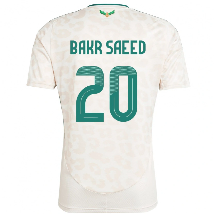 Danxen Men Saudi Arabia Abu Bakr Saeed #20 White Away Jersey 24-26 T-Shirt