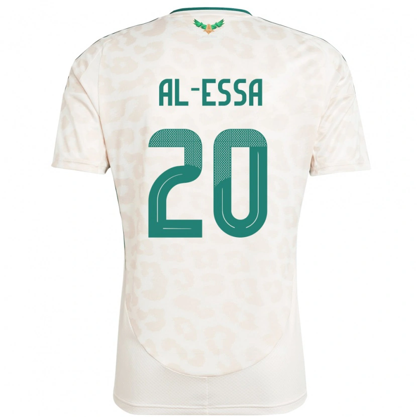 Danxen Men Saudi Arabia Karam Al-Essa #20 White Away Jersey 24-26 T-Shirt