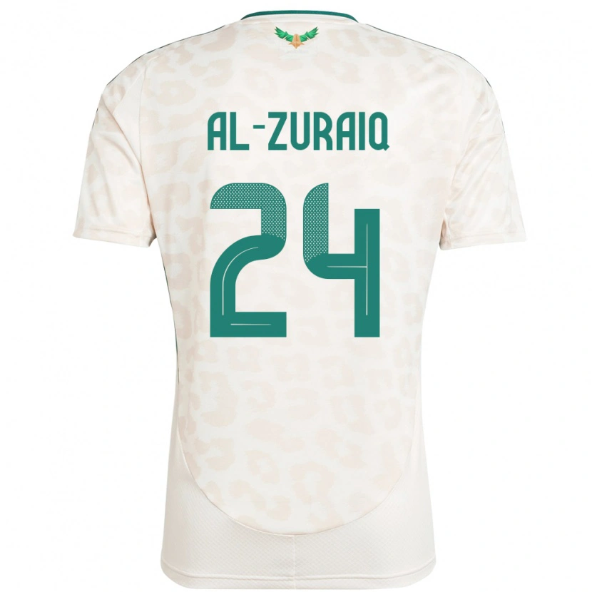 Danxen Men Saudi Arabia Saeed Ibrahim Al-Zuraiq #24 White Away Jersey 24-26 T-Shirt