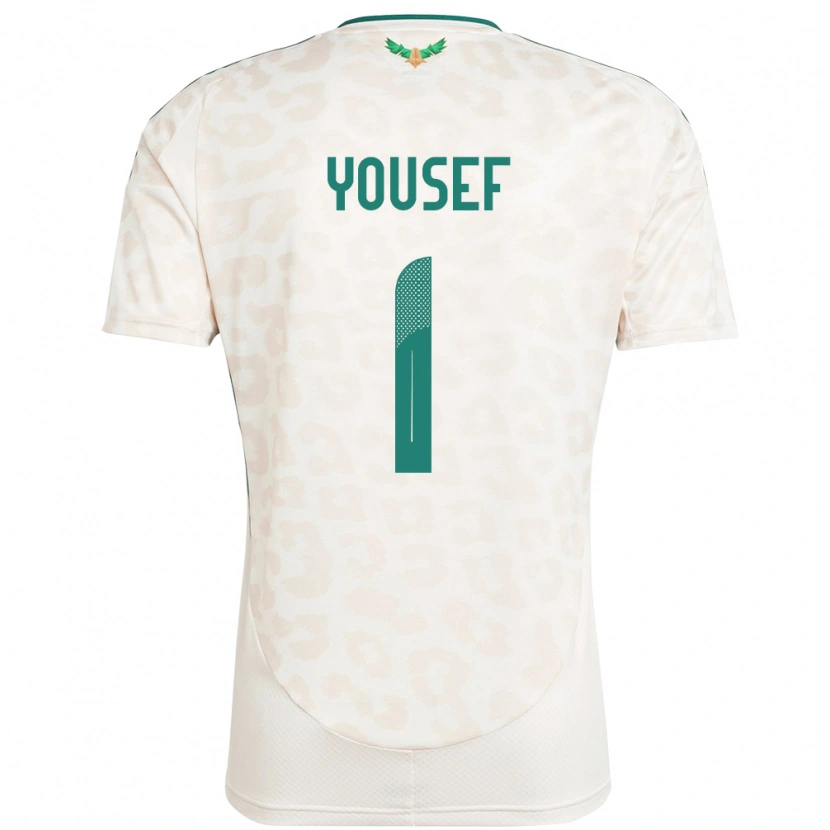 Danxen Men Saudi Arabia Hamed Yousef #1 White Away Jersey 24-26 T-Shirt
