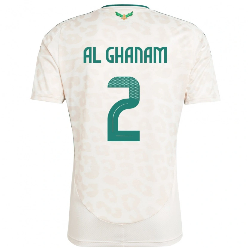 Danxen Men Saudi Arabia Sultan Al Ghanam #2 White Away Jersey 24-26 T-Shirt