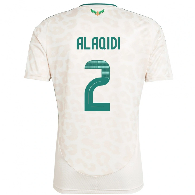 Danxen Men Saudi Arabia Nawaf Alaqidi #2 White Away Jersey 24-26 T-Shirt