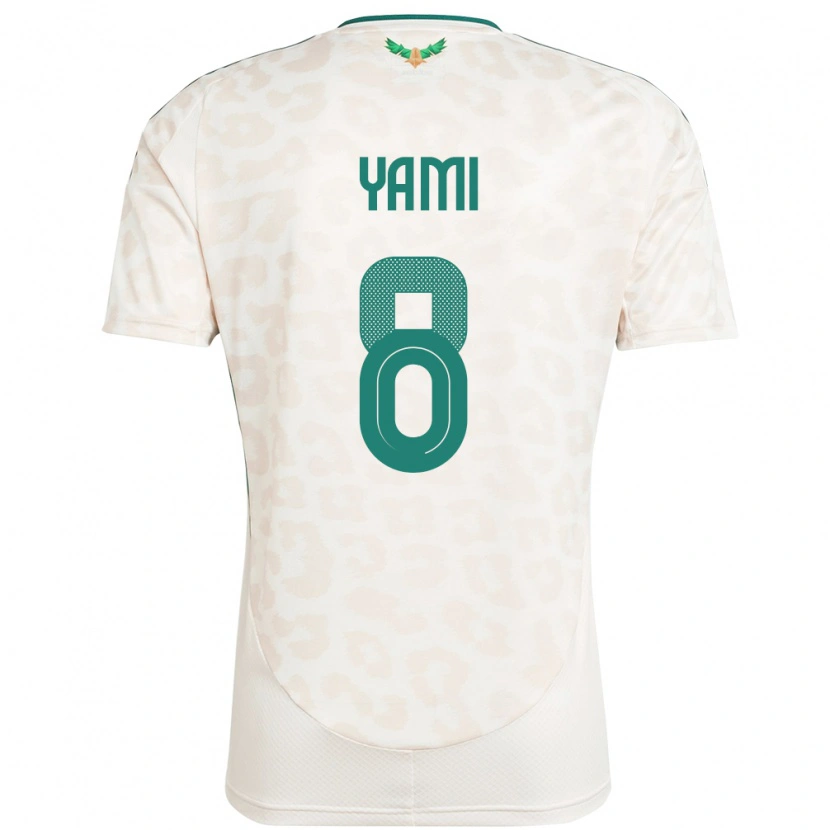 Danxen Men Saudi Arabia Riyadh Yami #8 White Away Jersey 24-26 T-Shirt