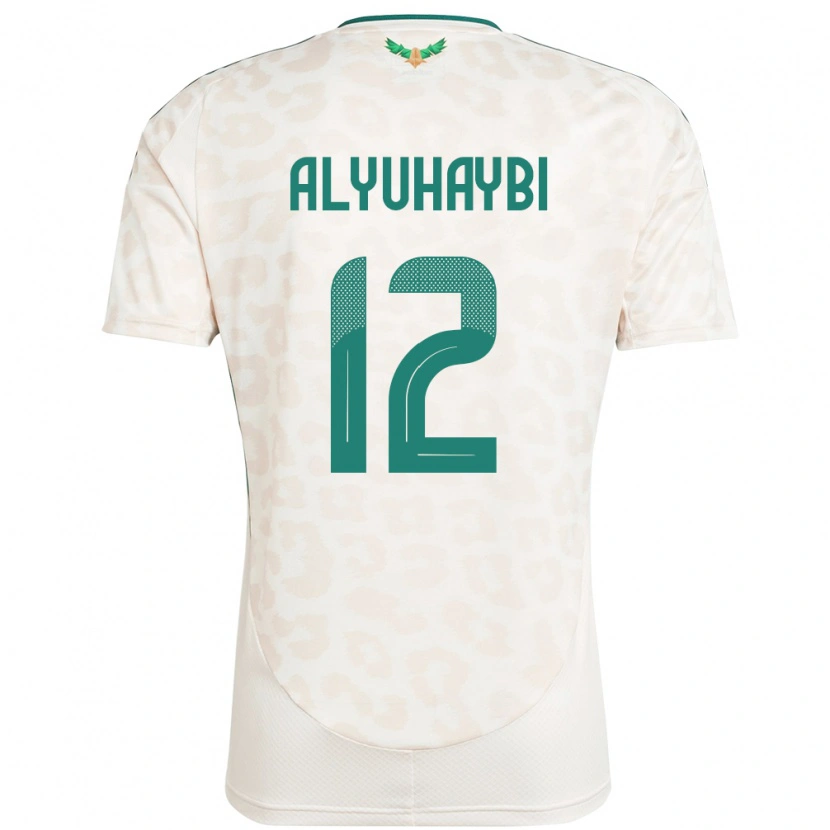 Danxen Men Saudi Arabia Ammar Alyuhaybi #12 White Away Jersey 24-26 T-Shirt