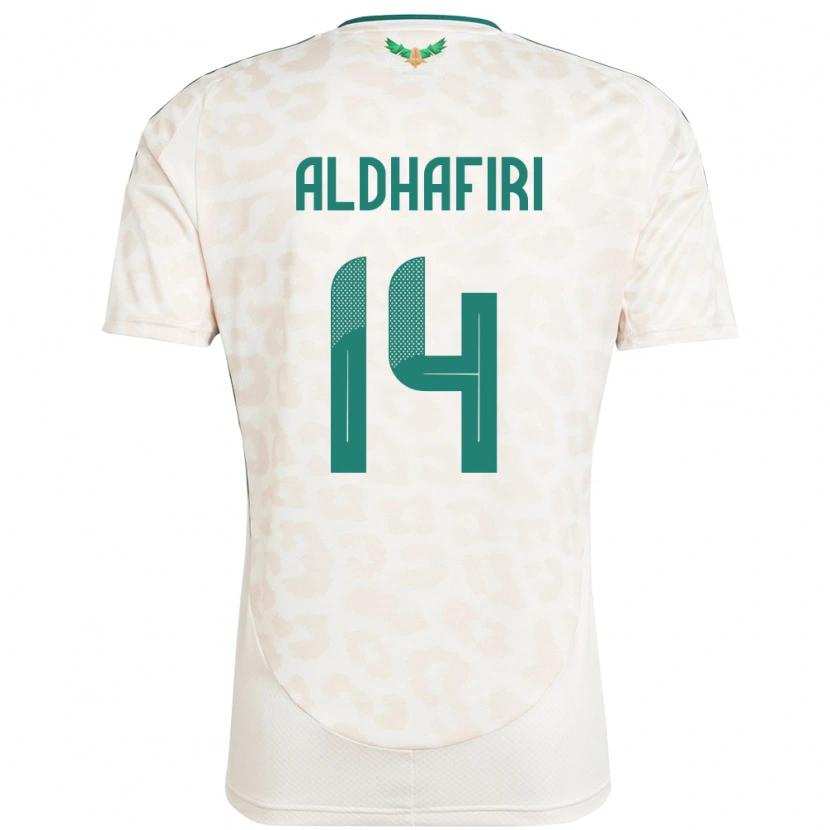 Danxen Men Saudi Arabia Jathob Aldhafiri #14 White Away Jersey 24-26 T-Shirt