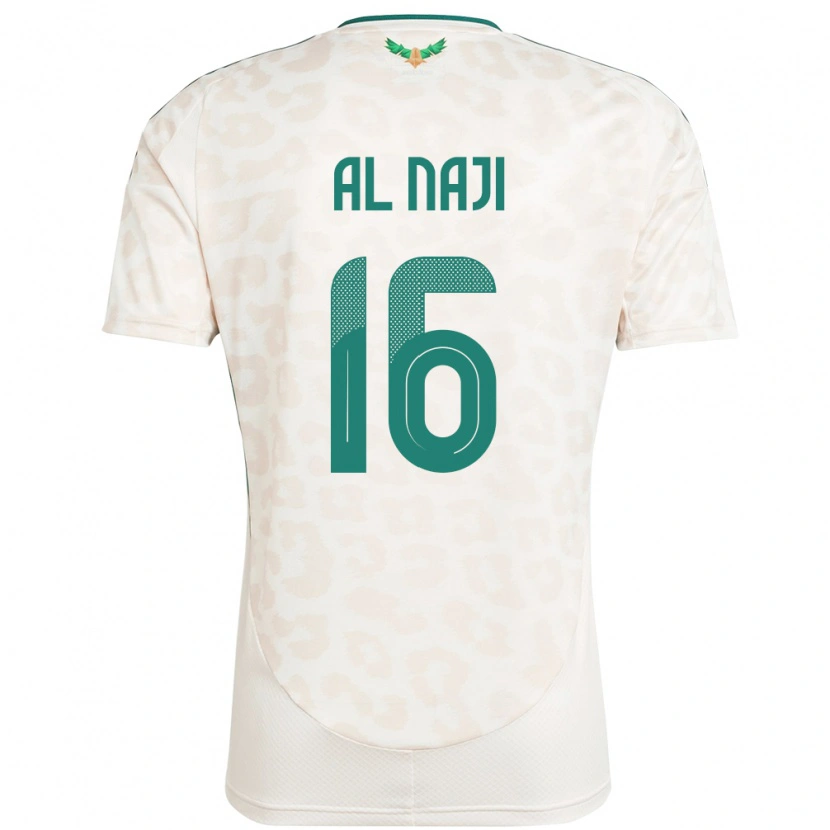 Danxen Men Saudi Arabia Sami Al Naji #16 White Away Jersey 24-26 T-Shirt