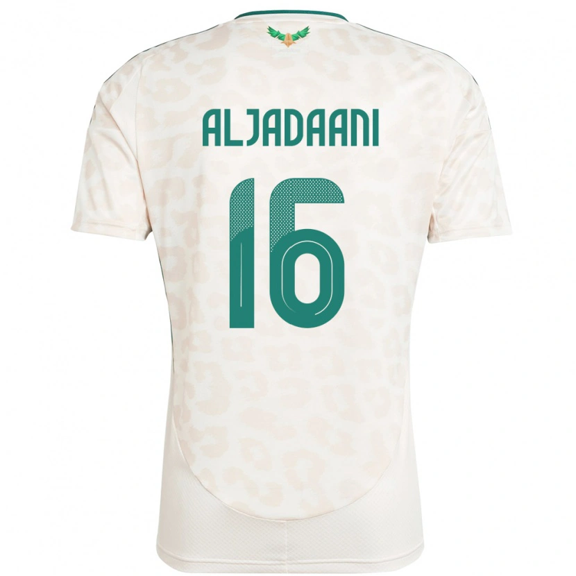 Danxen Men Saudi Arabia Nawaf Aljadaani #16 White Away Jersey 24-26 T-Shirt