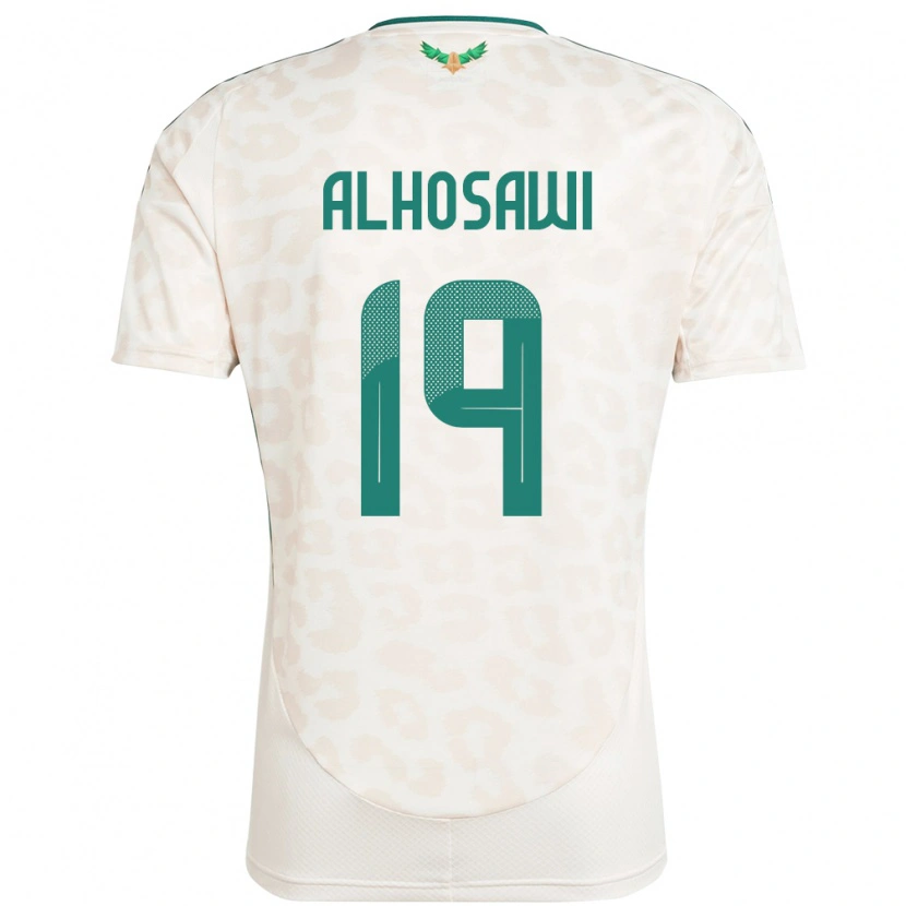 Danxen Men Saudi Arabia Zakrei Alhosawi #19 White Away Jersey 24-26 T-Shirt