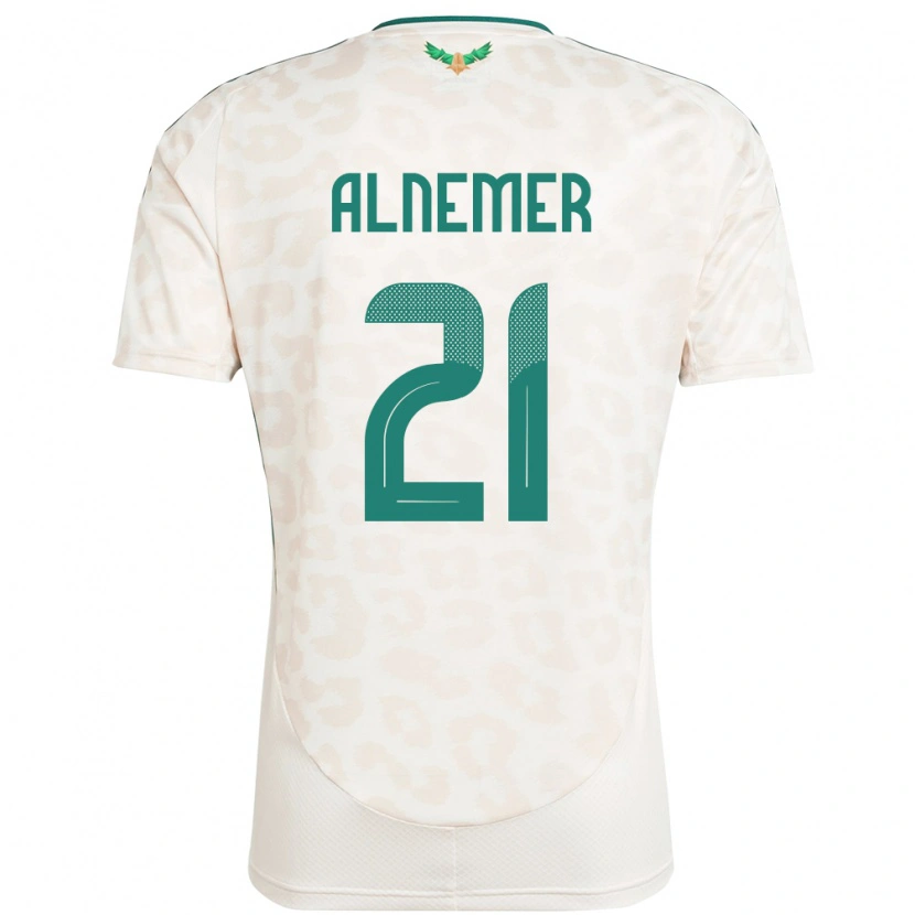 Danxen Men Saudi Arabia Meshari Alnemer #21 White Away Jersey 24-26 T-Shirt