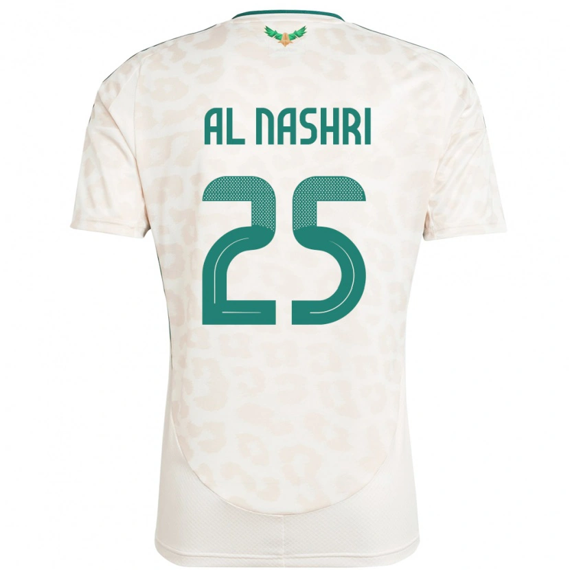 Danxen Men Saudi Arabia Awad Al Nashri #25 White Away Jersey 24-26 T-Shirt