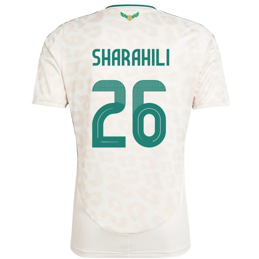 Danxen Men Saudi Arabia Riyadh Sharahili #26 White Away Jersey 24-26 T-Shirt