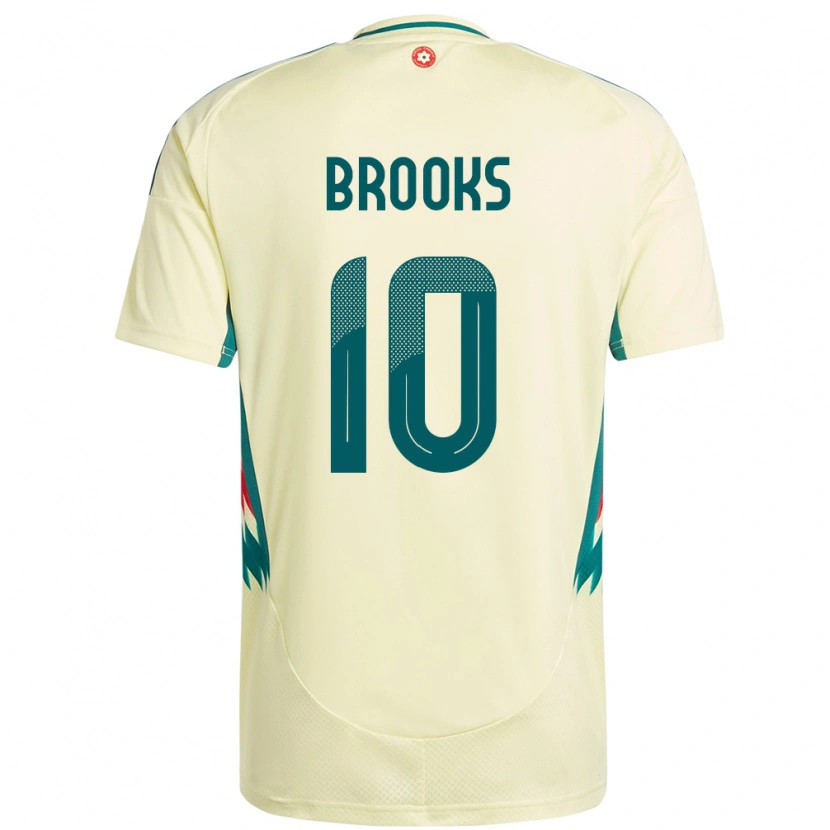 Danxen Men Wales David Brooks #10 Beige Yellow Away Jersey 24-26 T-Shirt
