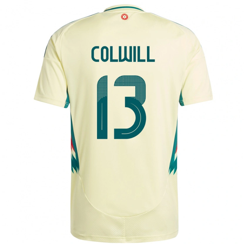 Danxen Men Wales Rubin Colwill #13 Beige Yellow Away Jersey 24-26 T-Shirt