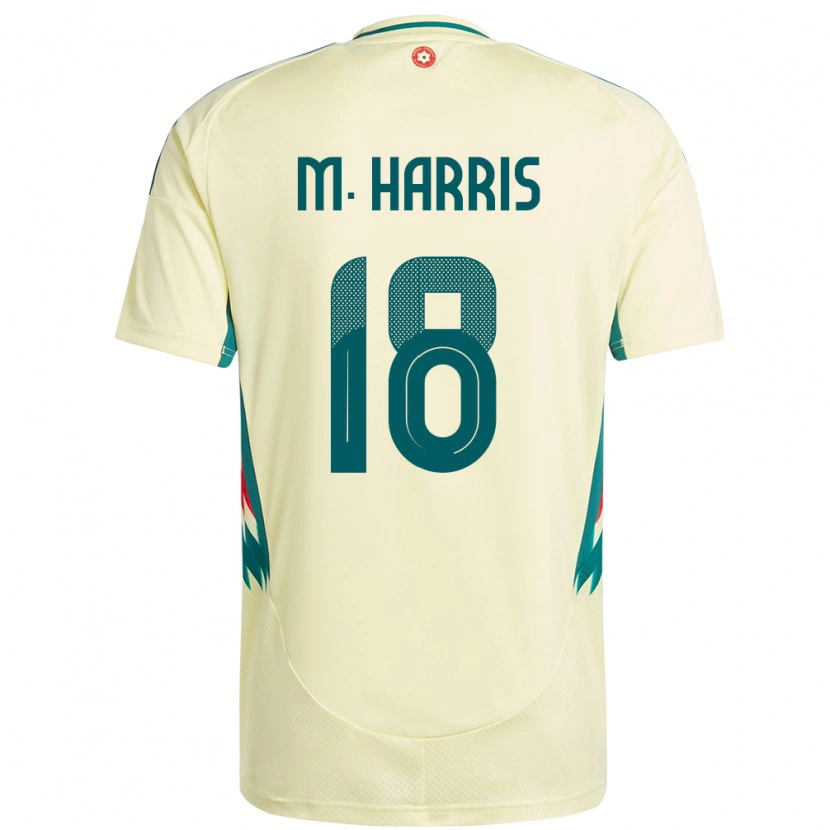 Danxen Men Wales Mark Harris #18 Beige Yellow Away Jersey 24-26 T-Shirt