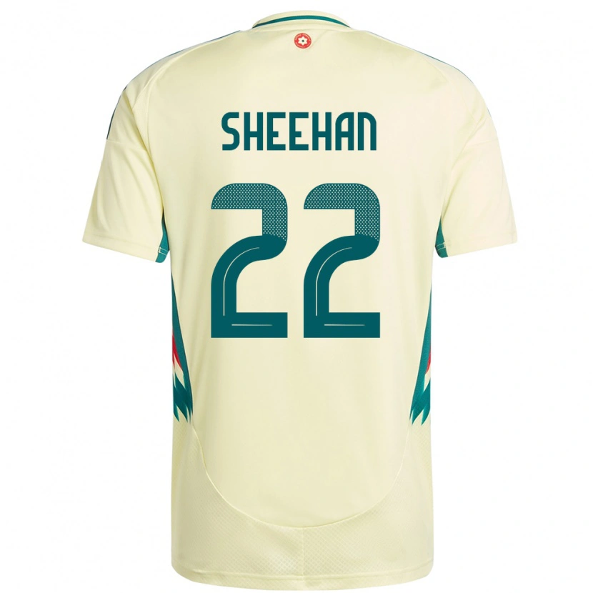 Danxen Men Wales Josh Sheehan #22 Beige Yellow Away Jersey 24-26 T-Shirt