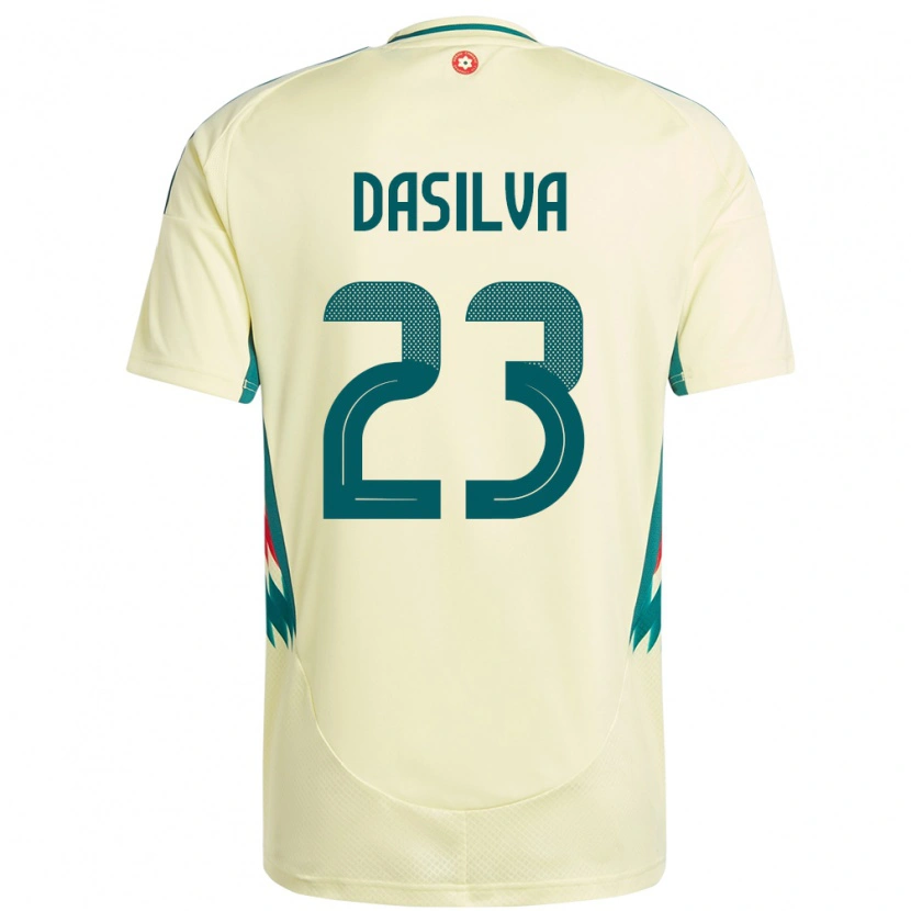 Danxen Men Wales Jay Dasilva #23 Beige Yellow Away Jersey 24-26 T-Shirt