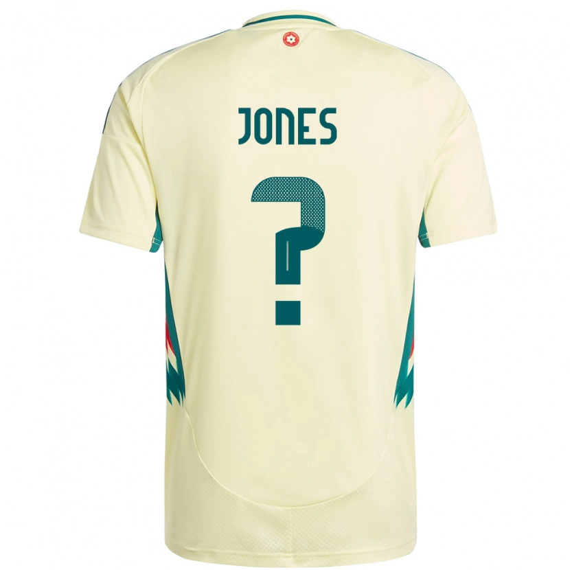 Danxen Men Wales Iestyn Jones #0 Beige Yellow Away Jersey 24-26 T-Shirt