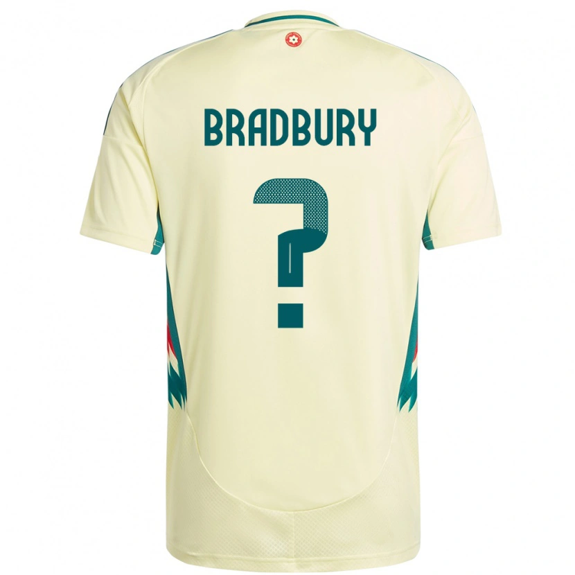 Danxen Men Wales Makenzie Bradbury #0 Beige Yellow Away Jersey 24-26 T-Shirt