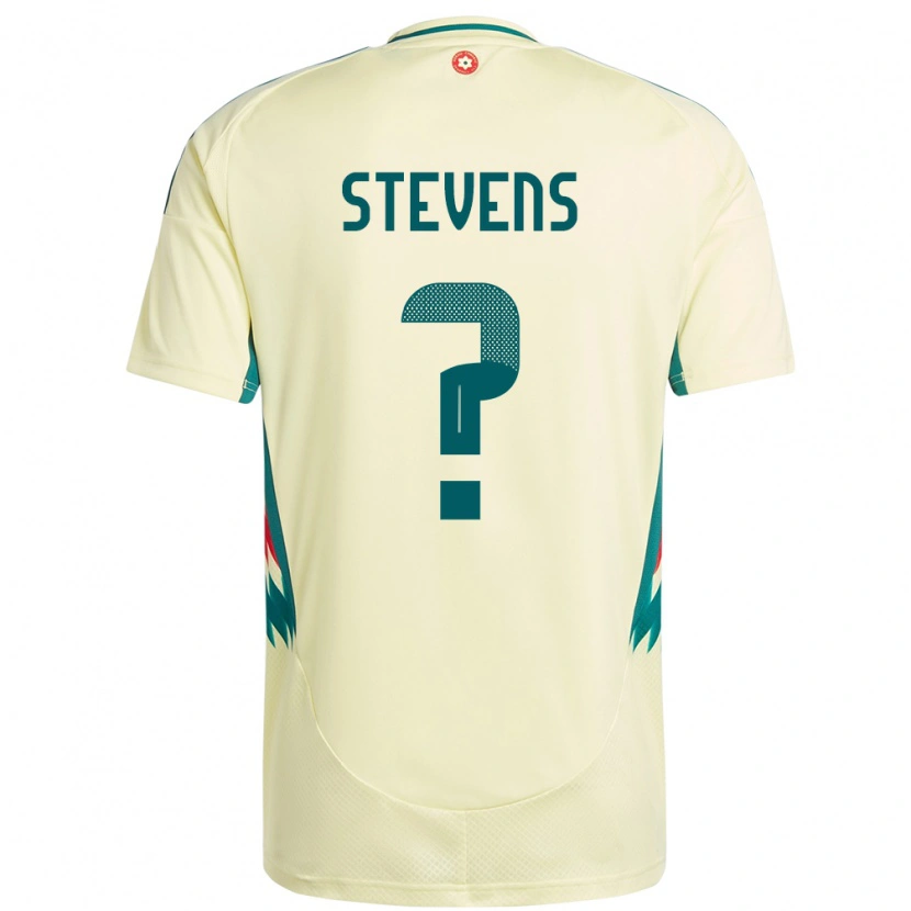 Danxen Men Wales Charlie Stevens #0 Beige Yellow Away Jersey 24-26 T-Shirt
