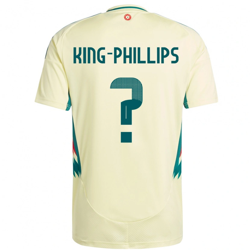 Danxen Men Wales Zac King-Phillips #0 Beige Yellow Away Jersey 24-26 T-Shirt
