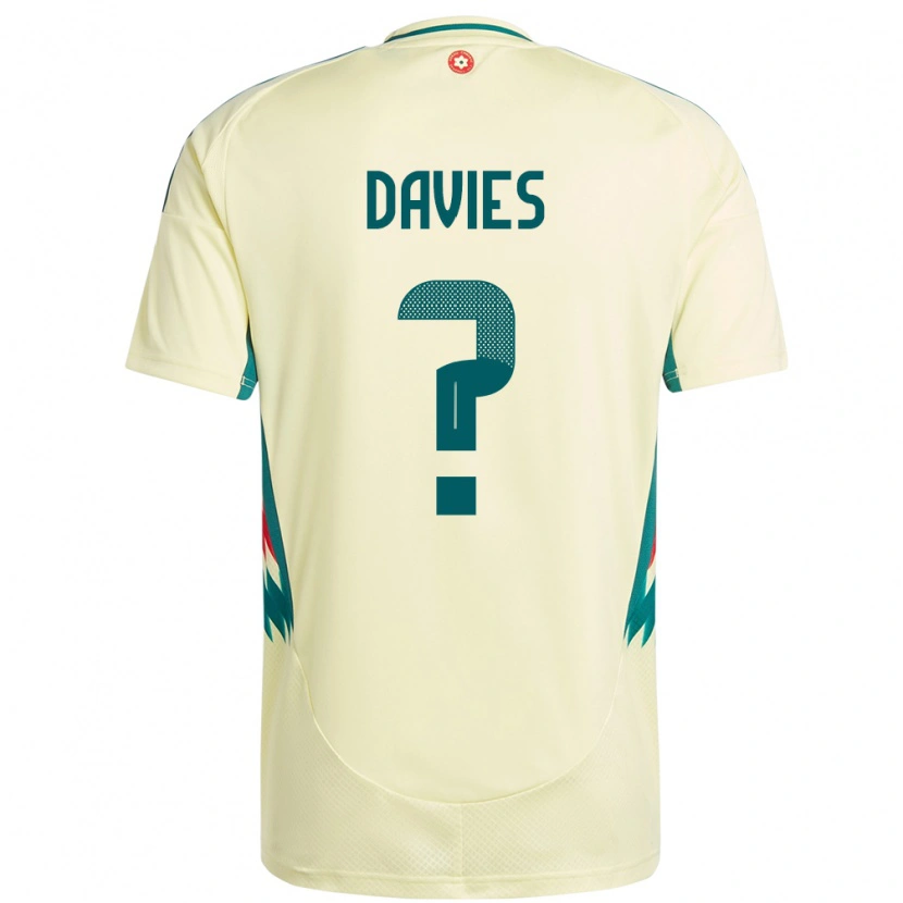 Danxen Men Wales Isaac Davies #0 Beige Yellow Away Jersey 24-26 T-Shirt