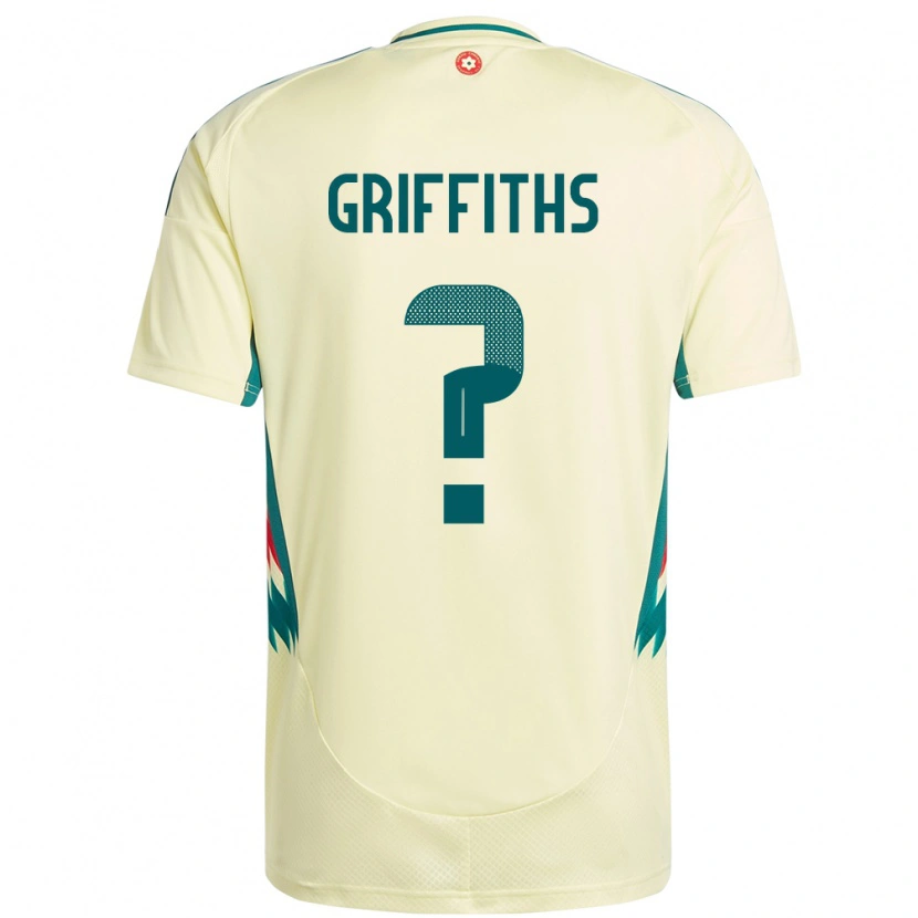 Danxen Men Wales Louis Griffiths #0 Beige Yellow Away Jersey 24-26 T-Shirt