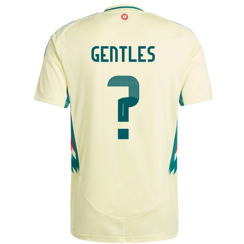 Danxen Men Wales Josh Gentles #0 Beige Yellow Away Jersey 24-26 T-Shirt