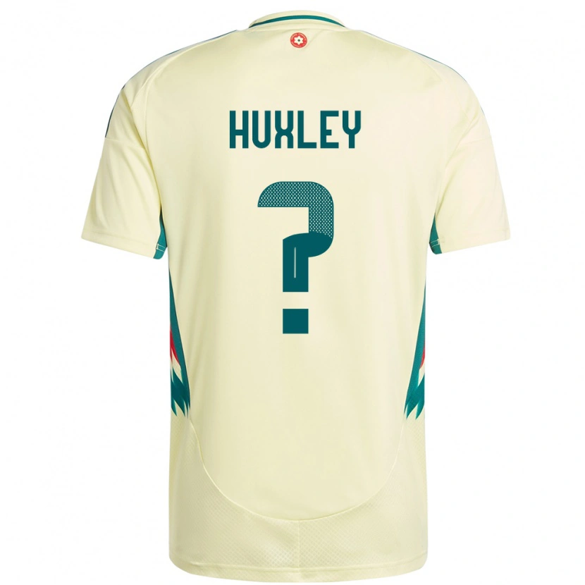 Danxen Men Wales Leon Huxley #0 Beige Yellow Away Jersey 24-26 T-Shirt