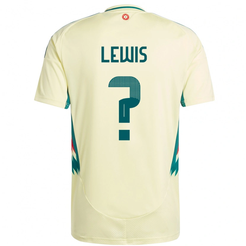 Danxen Men Wales Bobby Lewis #0 Beige Yellow Away Jersey 24-26 T-Shirt