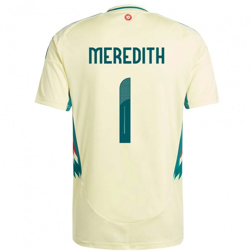Danxen Men Wales Eliot Meredith #1 Beige Yellow Away Jersey 24-26 T-Shirt