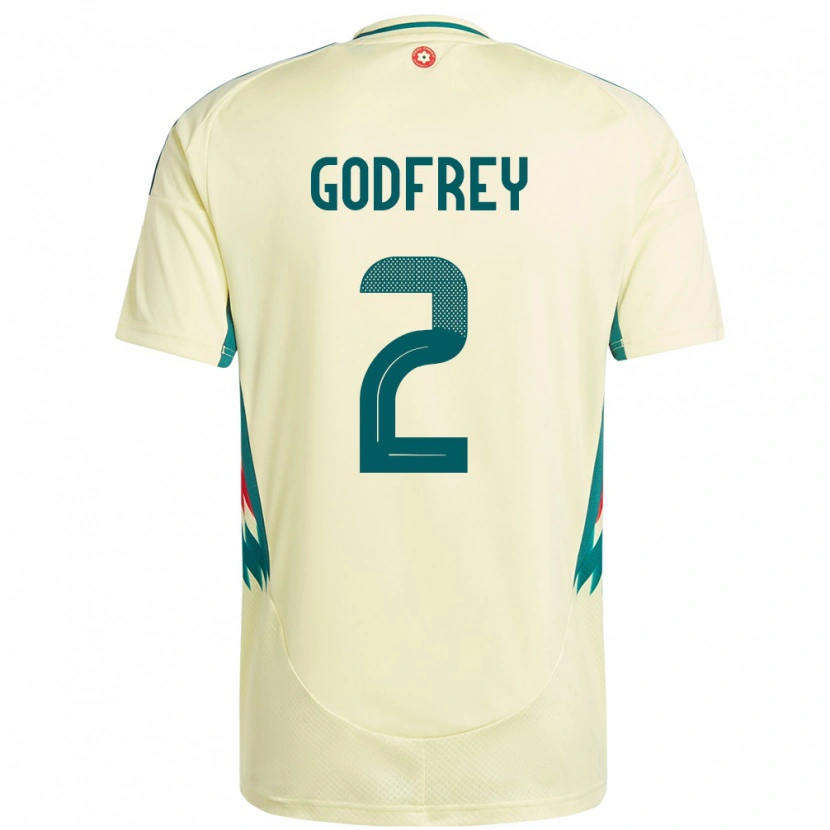 Danxen Men Wales Alex Godfrey #2 Beige Yellow Away Jersey 24-26 T-Shirt