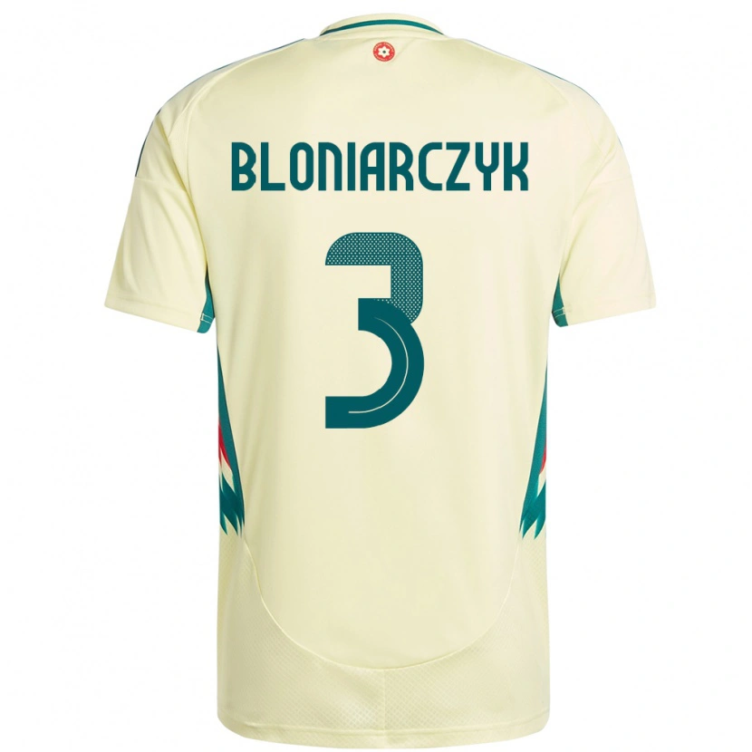 Danxen Men Wales Kaven Bloniarczyk #3 Beige Yellow Away Jersey 24-26 T-Shirt