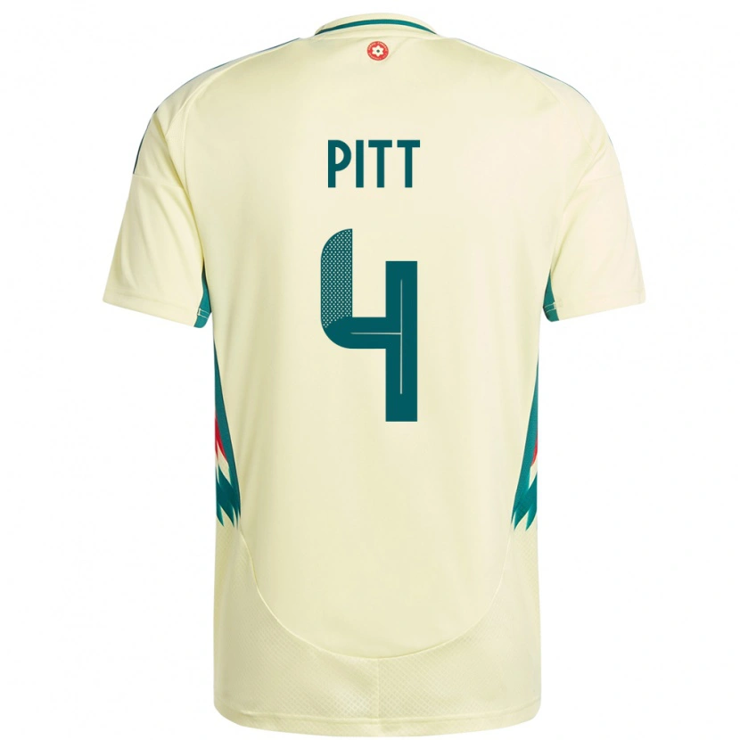 Danxen Men Wales Theo Pitt #4 Beige Yellow Away Jersey 24-26 T-Shirt