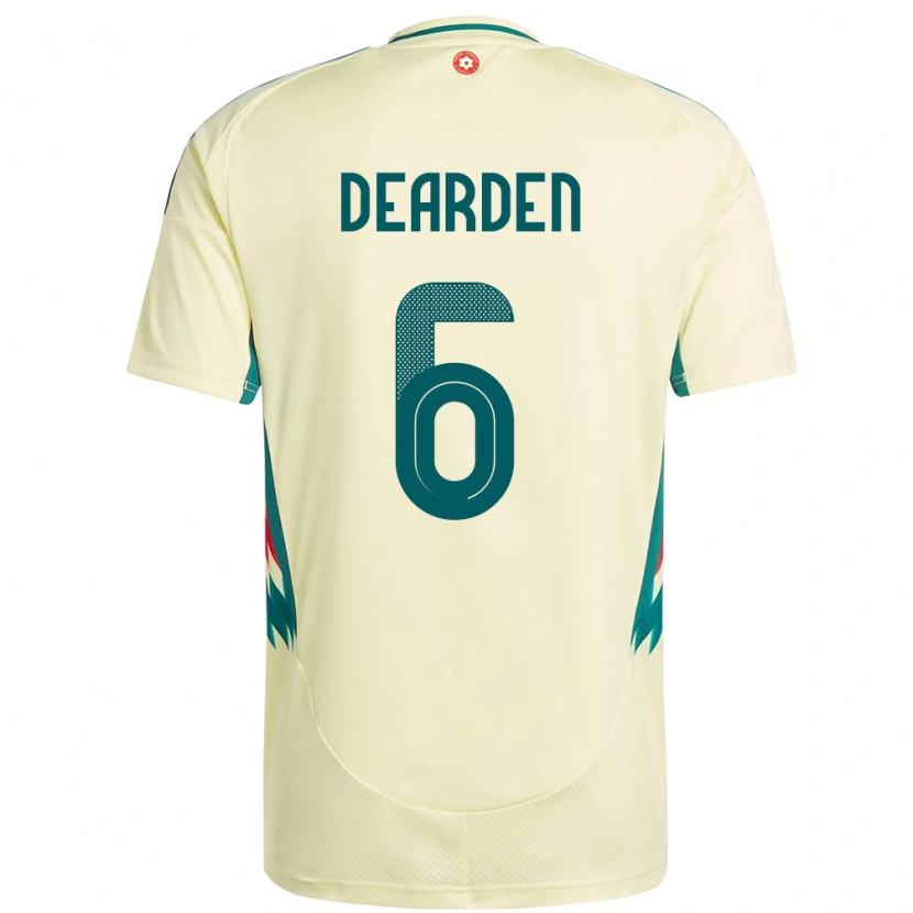 Danxen Men Wales Thomas Dearden #6 Beige Yellow Away Jersey 24-26 T-Shirt