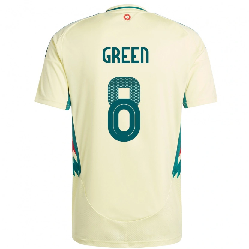 Danxen Men Wales Clayton Green #8 Beige Yellow Away Jersey 24-26 T-Shirt