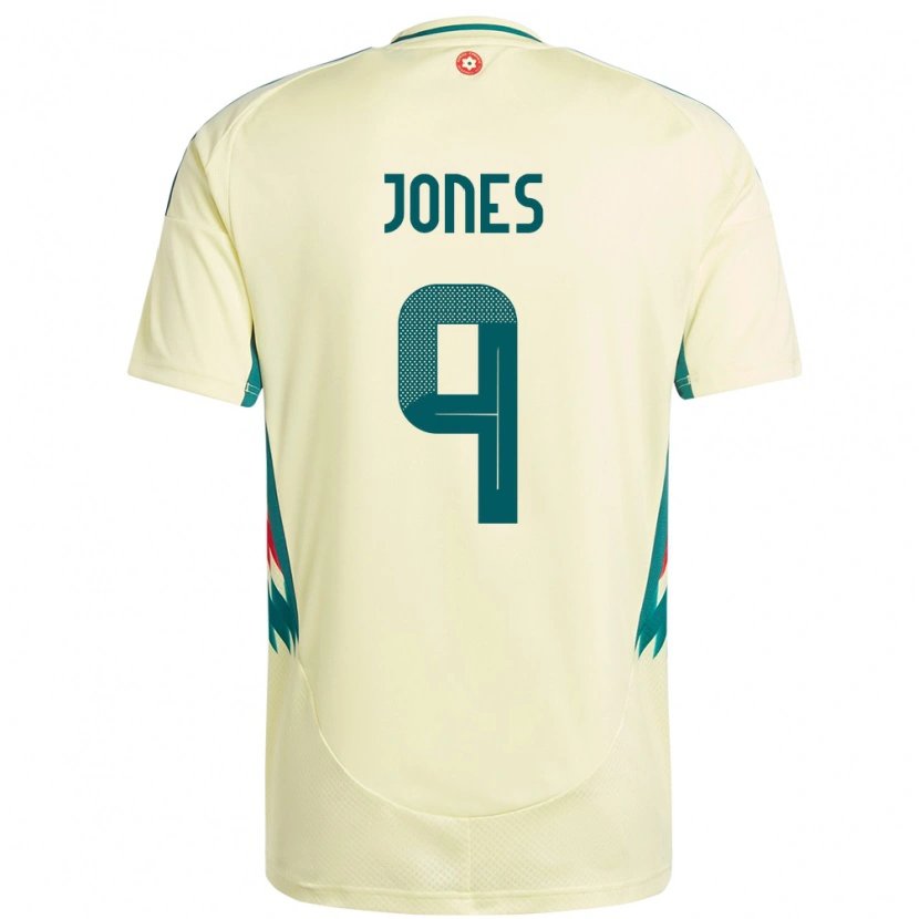 Danxen Men Wales Sam Jones #9 Beige Yellow Away Jersey 24-26 T-Shirt