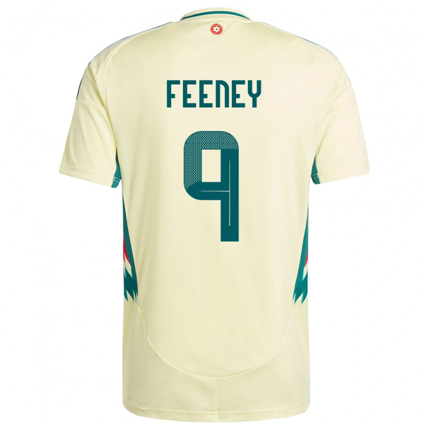 Danxen Men Wales George Feeney #9 Beige Yellow Away Jersey 24-26 T-Shirt