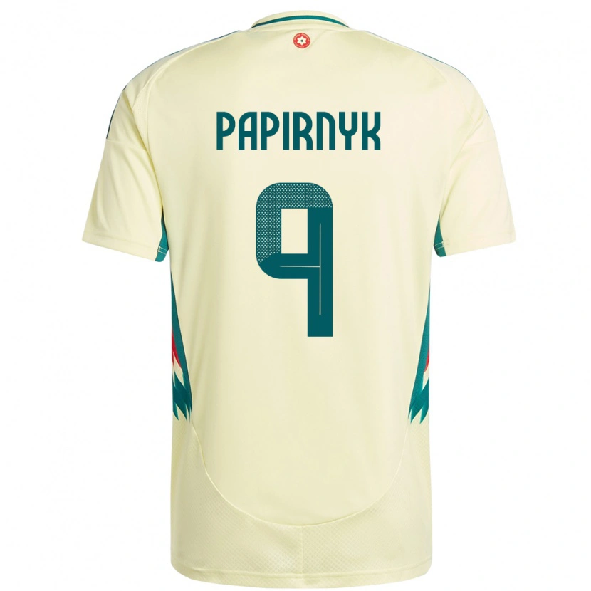 Danxen Men Wales Leo Papirnyk #9 Beige Yellow Away Jersey 24-26 T-Shirt