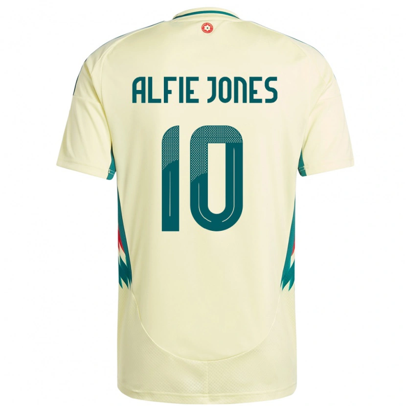 Danxen Men Wales Alfie Jones #10 Beige Yellow Away Jersey 24-26 T-Shirt